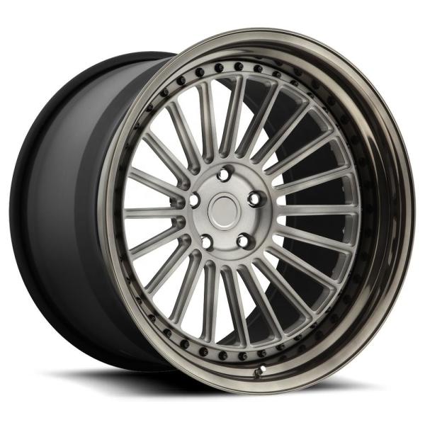 Matte Black polish face 3PC aluminium forged wheels 5x120 offset rim forged car rims