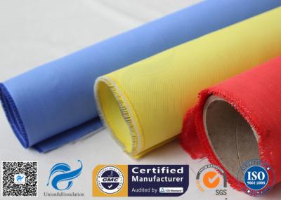 Material acústico da tela da isolação do coordenador revestido vermelho da fibra de vidro da borracha de silicone