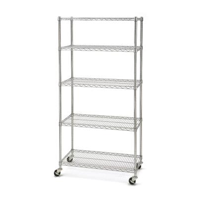 14 de aço inoxidável cremalheira do shelving do fio da prateleira do NSF 5 da cozinha do restaurante de D