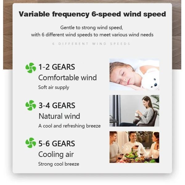 Bedroom Home Decoration white Invisible Bladeless Remote Control Dimming Electric Fan (WH-CLL-69)