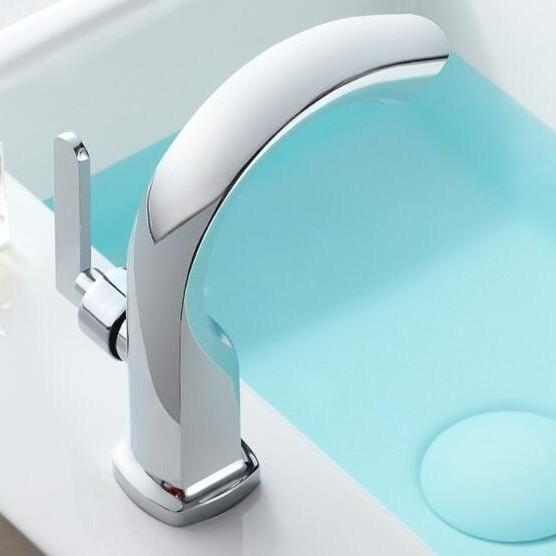Torneira de aço inoxidável 1.2GPM da bacia da água fria do baixo arco única