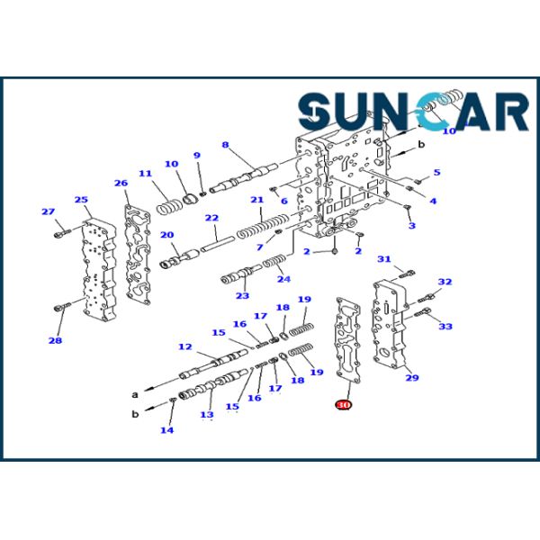 714-07-16960 7140716960 пригонок набивкой для модулирующей лампы передачи KOMATSU