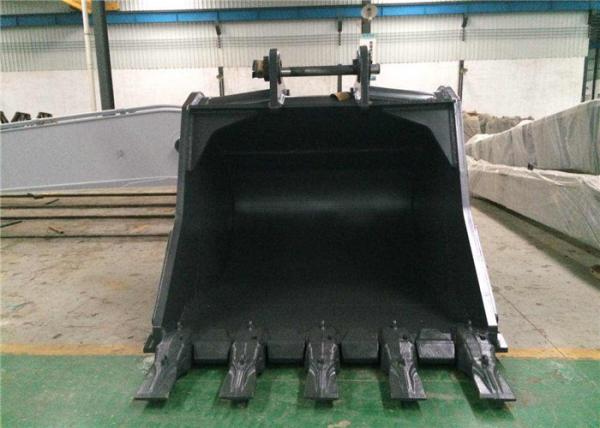 Heavy Duty Excavator Rock Bucket For Digging Coal Mine / Hard Soil 1-8m3 Capacity