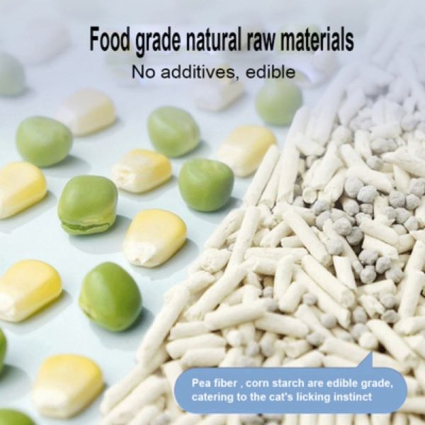 Tofu Bentonite mixed litter Strong Agglomeration Flushable Mixed Cat Litter