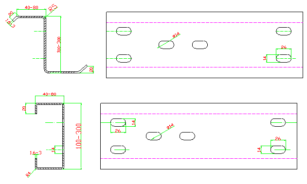 Крен Purlin Q195-235 голубой c z формируя машину