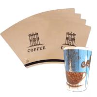 Ventilateur de tasse en papier imperméable à l'eau de qualité alimentaire revêtement à une face résistant à l'eau