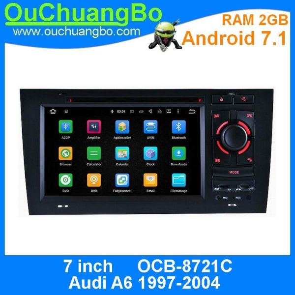Ouchuangbo car multimedia gps system for Audi A6 1997-2004 with 1080P video wifi multiple amplifiers sound ROM 16GB