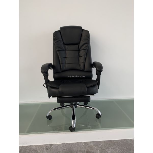 Traditional Design Style Gaming Chair with Heater Function and Synthetic Leather Cover