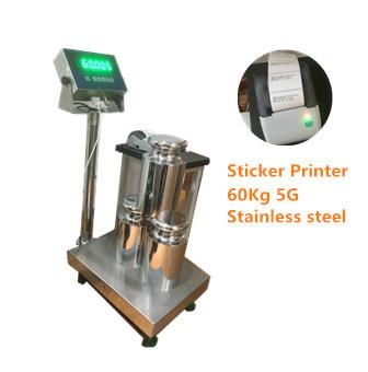 WF3040-6005 60Kg/5g Electronic STAINLESS STEEL Weight platform scale 30*40CM Bench Scale with indicator 220VAC