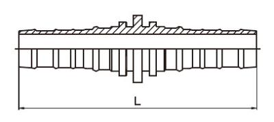 Double Connector Interlock Hose Fittings Carbon Steel ISO 12151-3
