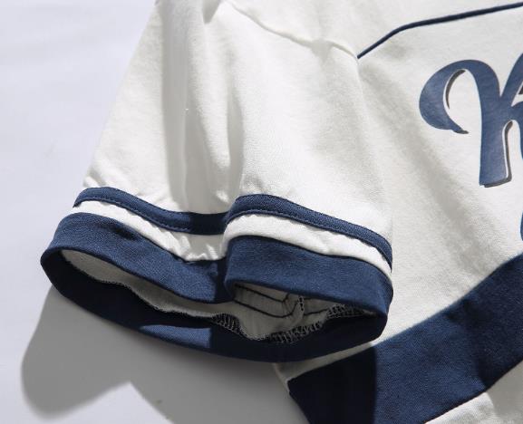 Футболка печати рукава небольших людей производителей одежды Moq половинная с молнией