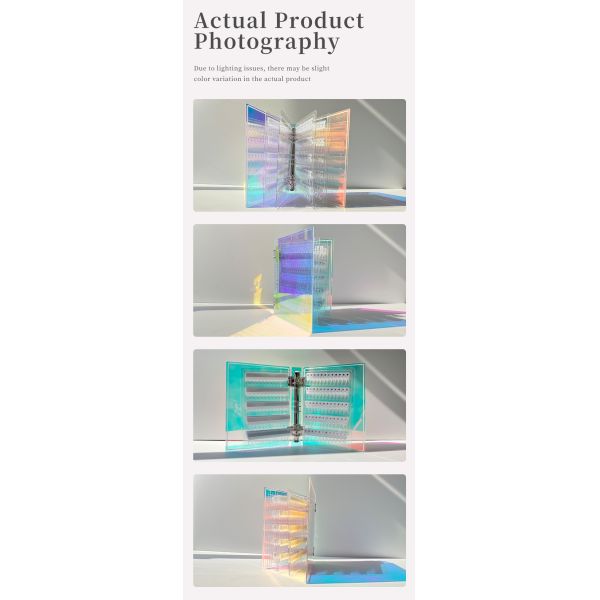 Detachable Acrylic Magnetic Nail Art Display Board Gradient Colors 120/180/240 Shades for Plastic Tool Nail Gel Nail Supplies
