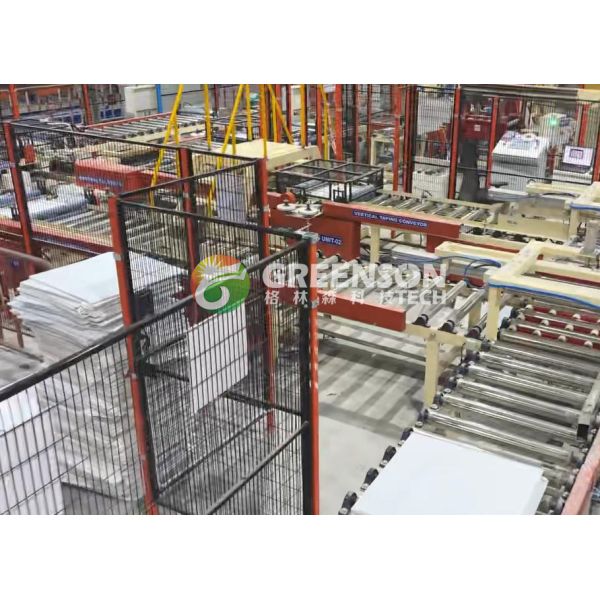 Automatic Gypsum Board Lamination Machine with 15m/min Laminating Speed and 1300mm Effective Width for PVC Laminated Gypsum Ceiling Tiles