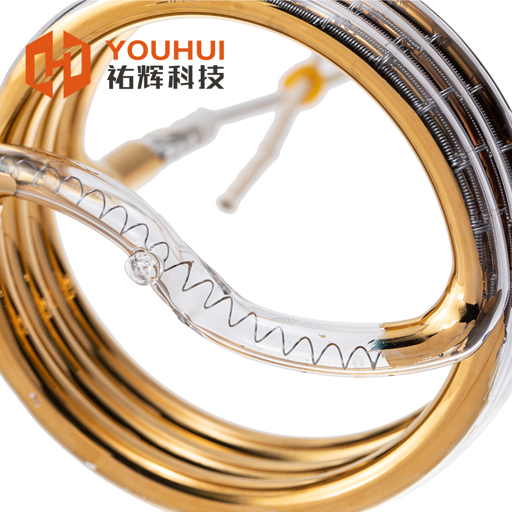 Gold Coated 3D Contoured Infrared Heater Tube with 5000-20000h Lifespan for Efficient Heating