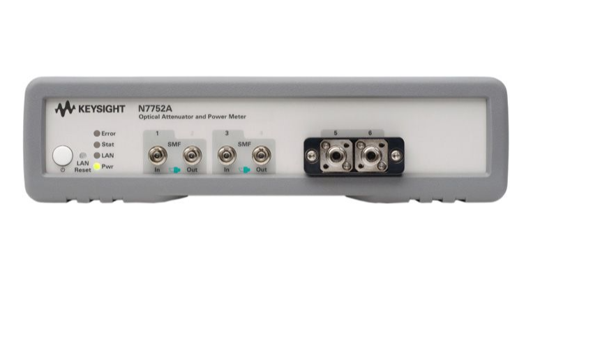 Keysight N7752A Dual Channel Optical Attenuator Power Meter with 1260nm to 1640nm Wavelength Range and 0.01dB Resolution