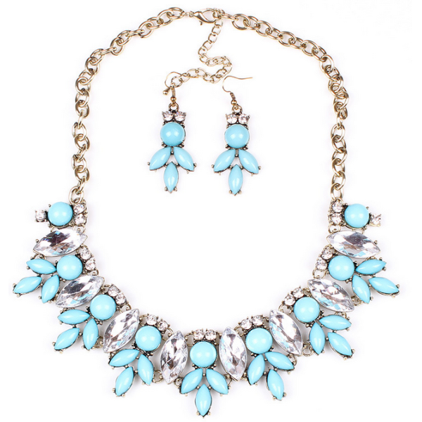 Ruili fashion vintage exaggerated personality JC necklace / Necklaces Wholesale