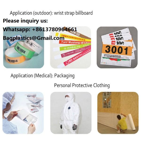 Medical Tyvek Paper Paper Fabric Dupont Paper Dupont Paper Roll Tyvek Paper Tyvek Paper Roll Dupont Tyvek Paper Roll Waterproof Synthetic Paper Untearable Paper Tyvek Paper Sheets Tear-Resistant