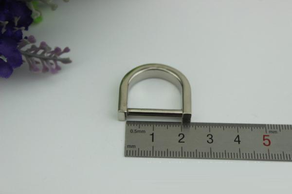 Classical design removeble light gold 20mm D ring buckle,hanging plating bag d-ring