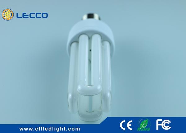 30W T4 Compact Fluorescent Lamps E27 , 4 Pin Cfl Light Bulb Nickle Plated AL Base