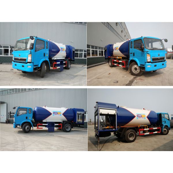 20M3 20000L Bobtail Tanker Truck , HOWO 6x4 10 Wheeler LPG Tanker Truck