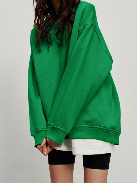 Tintado simple 2023 Unisex con capucha Tendencia de moda otoño e invierno Impresión personalizada Deporte Usar lana suelta Traje de ropa de mujer