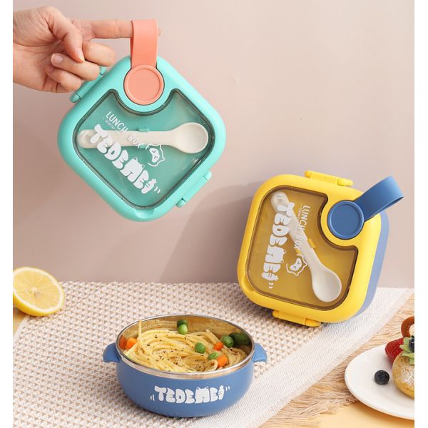 Металлическая коробка с обедом для бенто 304 из нержавеющей стали