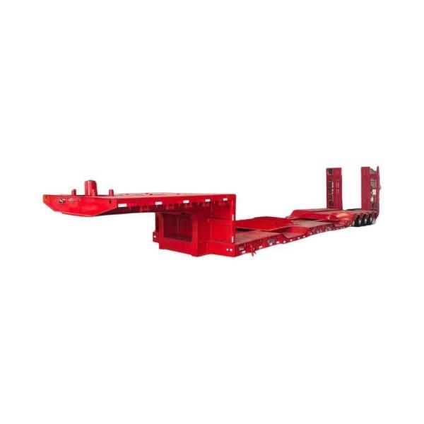 Wabco Relay Valve Equipped 4-Axle Front-Mounted Low-Bed Semi-Trailer for Heavy Haulage
