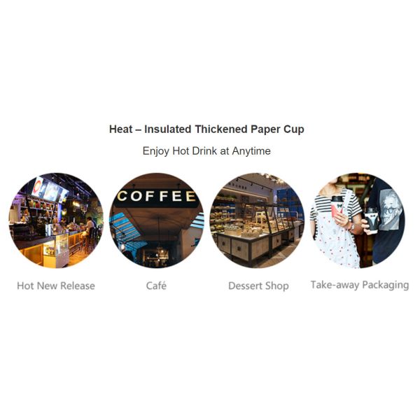8oz,12oz,16oz customized double wall paper cup printed disposable paper cup for coffee