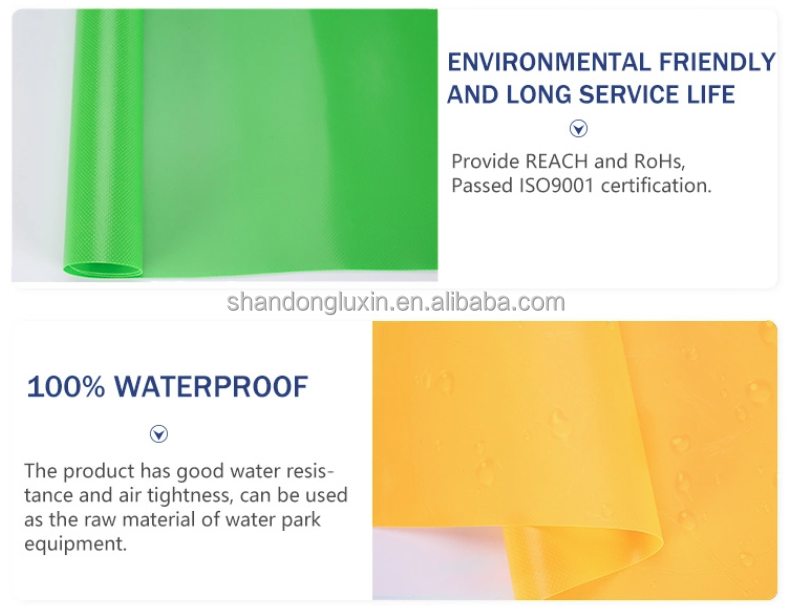 650 gsm ПВХ покрытая брезент для грузовиков Палатки Нить Число 500D-1500D Пластиковый холст ролл