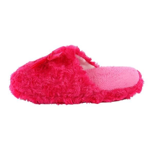 Luxury Plush Disposable Hotel Slippers Bright Red Color For Home