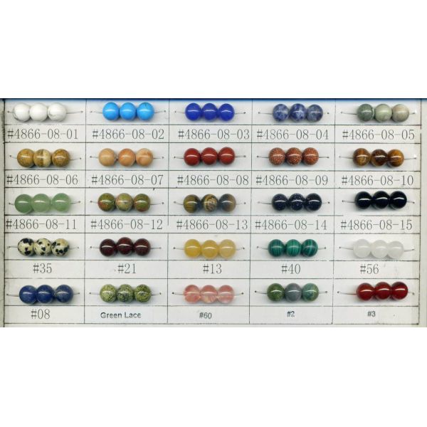 Выполненные на заказ ровные шарики самоцвета круга Семи драгоценные, шарик 8мм агата каменный