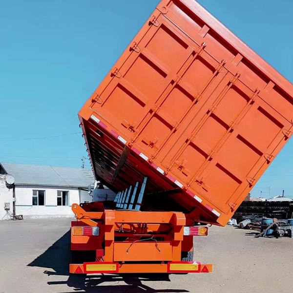 3-Axles Side Tipping Coal Mine Transportation Semi Trailer