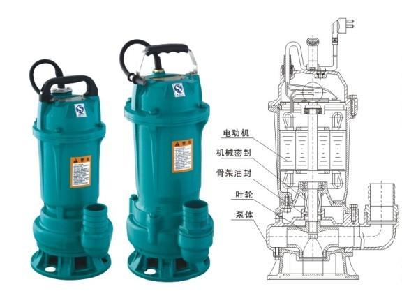 Single Phase Submersible Dirty Water Pump Customized Color Aluminum Low Pressure