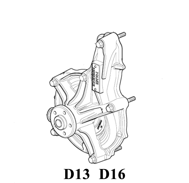 Water Pump 21468471 Engine D13 D16 for Excavator EC380D EC480D Coolant Pump