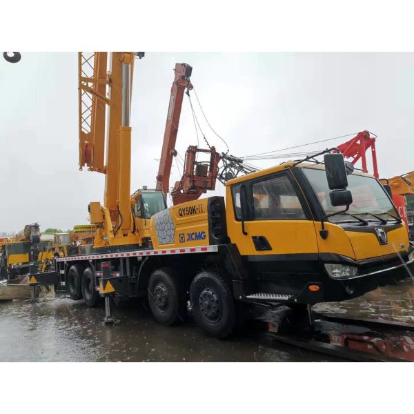 Second Hand Weichai Engine 50T QY50K XCMG Truck Mounted Crane