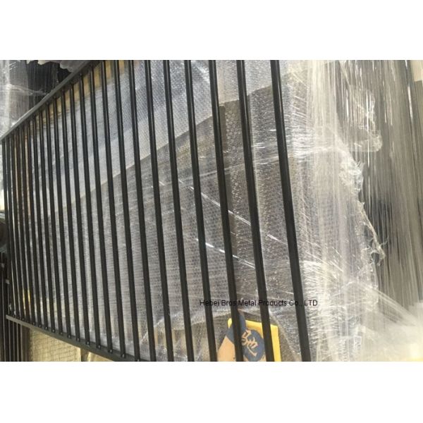 Tubular Picket Zinc Steel Fence , Coated Decorative Wire Mesh Garden Fence