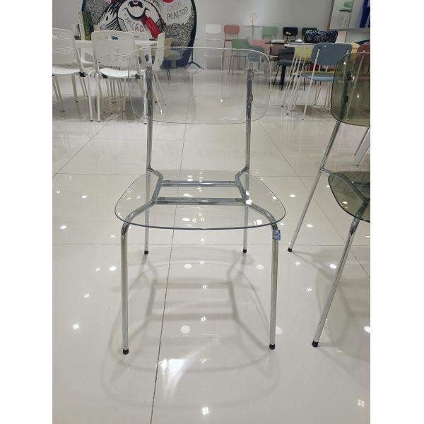 Resin Clear Acrylic Dining Chairs Less Bubbles Plastic Wedding Chair