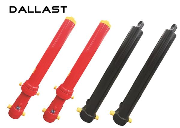 Dump Truck Telescopic Cylinder Multistage Stage 4 Chromed Hydraulic Cylinder
