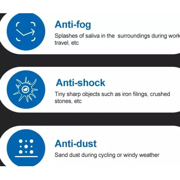 Enclosed Medical Protective Eyewear Anti Saliva For Personal Health