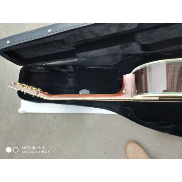 Aaaa All Real Abalone Super Deluxe Wood D45L Acoustic Guitar Customized Logo Is Available