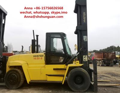 16000kg USA Hyster Used Industrial Forklift 12.00 R20 / 11.0-20 Tyre Size