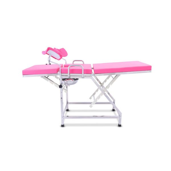 Таблицы медицинского обследования нержавеющей стали гинекологические, розовый по