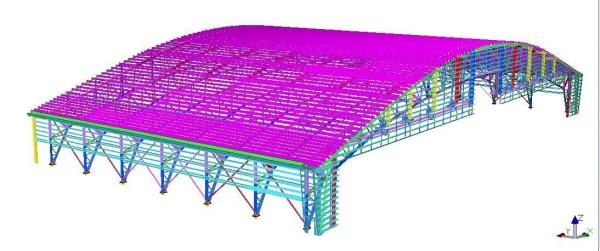 Custom Q235B Galvanized Prefabricated Steel Structure For Warehouse Workshop Hall