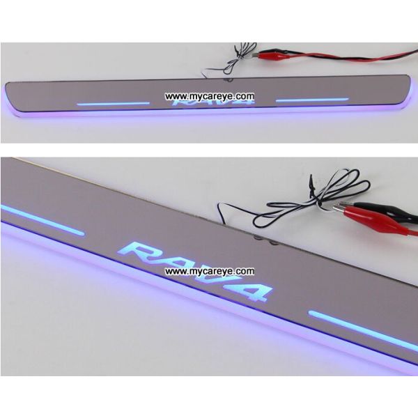 Toyota RAV4 car door welcome lights LED Moving Door sill Scuff for sale