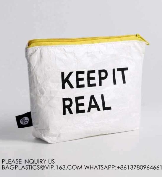 Tyvek Pouch, Tyvek Wallet, Tyvek Purse, Tyvek Cosmetic Bag With Zipper Tyvek Washbag, Toiletry Bag,Coin Purse