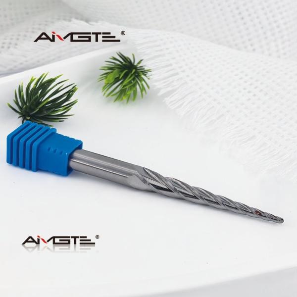 3 Flute Taper Ball Nose End Mill For Aluminum Engraving Carbide CNC Router Bit Metal 3D Relief Carving Tool