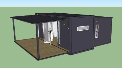 Spacious Living Expandable Container House , Prefabricated Mobile Homes