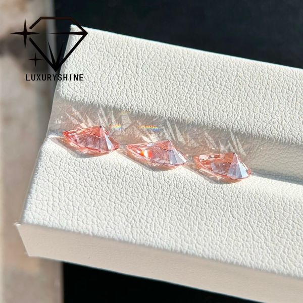 LuxuryShine 1-15CT Fancy pink Pear cut Lab Grown Diamond VVS-VS Loose Diamonds & Wedding Jewelry & Customized jewelry 