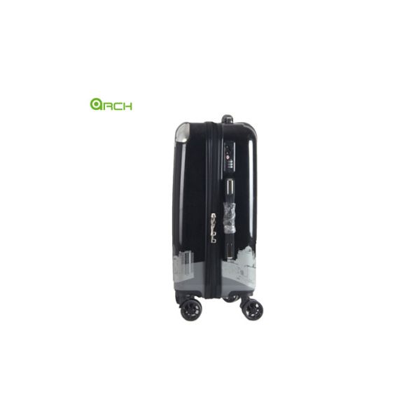 Durable Double Spinner Wheels Travel Trolley Suitcase With Metal Corner Protector