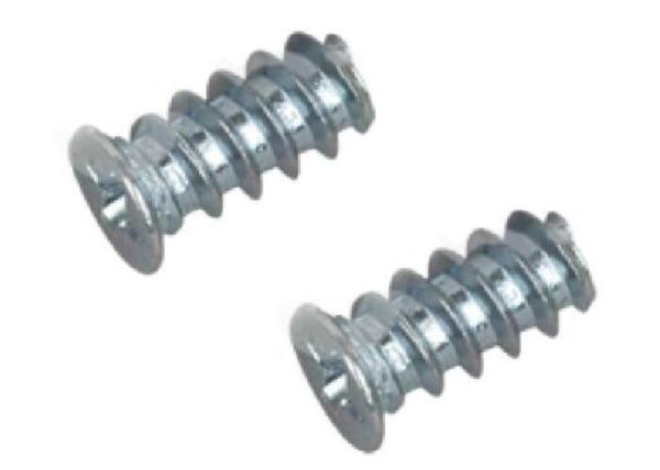 Carbon Steel Flat Head Pozi Drive Euro Screws for Furniture M4 Zinc Finish